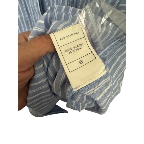 Jack By BB Dakota, striped cotton blouse, size medium - Picture 3 of 5
